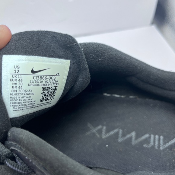 Nike‎ Air Max 270 React C13866-003 Black Mens Running Shoes Size 12 main image 10